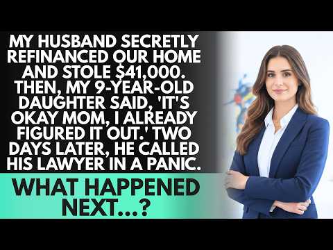 My husband secretly drained $41,000 from our home and vanished. Then, my 9-year-old daughter...