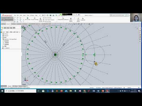 Week14_03 Example10.3 Layout of  Cam Profile for Radial Roller Follower Using SolidWorks