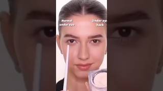 under eye hack 😱#viralhacks #shortfeed #shortvideo #youtubeshorts #amazinghacks #hack