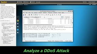 6.9.12 Analyze a DDoS Attack (TestOut Lab), only for learning purpose.