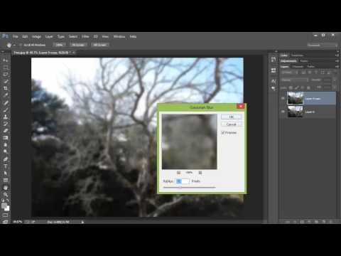 Adobe Photoshop CC Tutorial: Guassian Blur