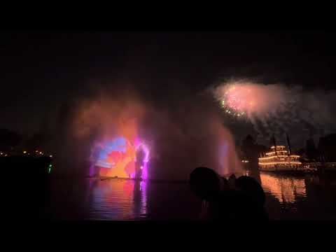3/8/24 Mickey’s Mix Magic Fireworks show from Rivers Of America
