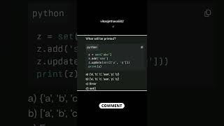 comment 💭 #PythonReel  #CodeIn60Seconds  #PythonTips  #PythonDaily  #LearnWithPython #PythonMastery
