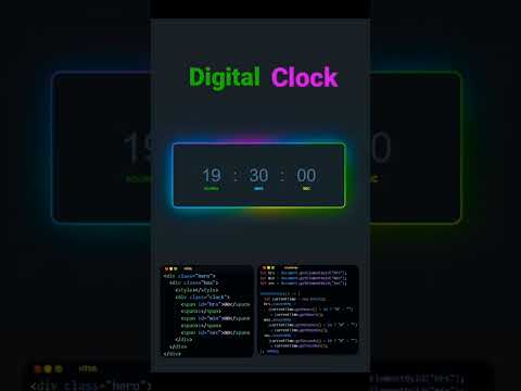 Digital Clock:-leaenskillshub.blogspot.com #javascript #programming #project #codinglife