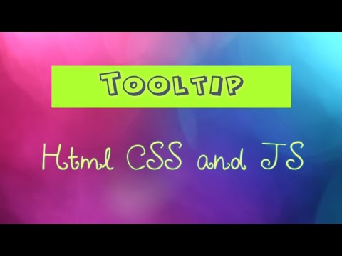 Tootip | Easy Html CSS and JS | If coding is life 😎😍😘💣👕💥💟💞
