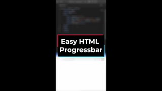🔥 Easy HTML Progressbar for beginners #shorts #programming #coding #html #progressbar