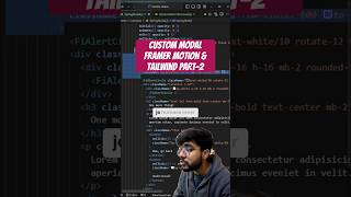 Make your website beautiful. Custom modal using framer motion and tailwind in Nextjs. #coding #ui