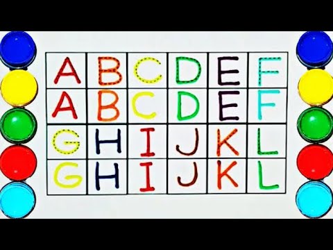 ABCD rhymes, a for apple b for ball, learn alphabets, abcd, a for apple 🍎