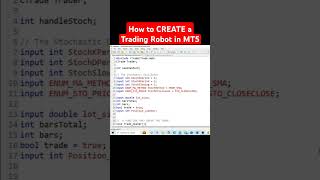 Learn How To CREATE a Trading Robot in MT5 #forex #tradingrobot #mt5