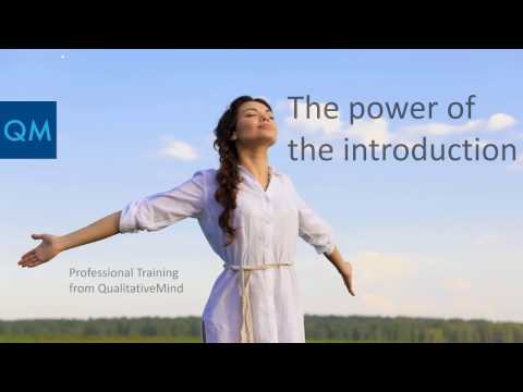 The power of the research introduction