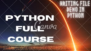 86 Writing Files Demo | Writing file in python | Writing Files using Python | Writing Files