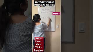 Easy Conversation Desimal to Fraction #fastmath #quickmath #mathtricks #shortsfeed #viral