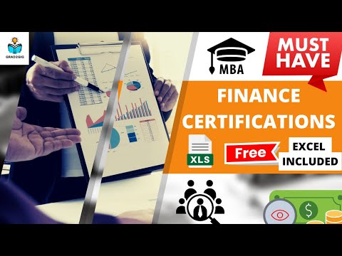 MBA FINANCE CERTIFICATIONS || MUST HAVE || EXCEL INCLUDED