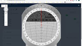 AviationExam Question#36318 Gnav, Calculating Wind velocity W/V using installed E6B Flight Computer