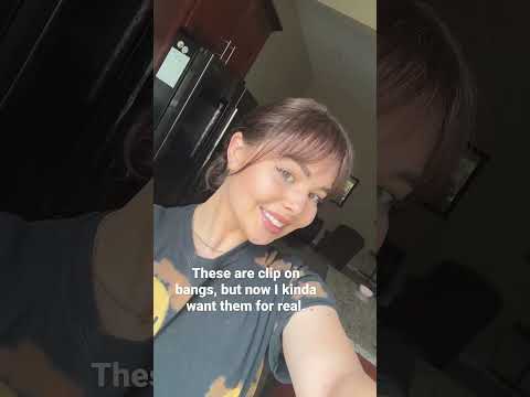 Clip on bangs are my new addiction.
