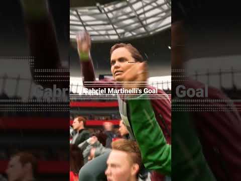 Gabriel Martinelli's Goal #ArsenalShorts #Shorts #fifa23