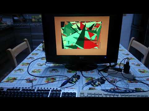 Triangle fill in ZX-Uno, ZX Spectrum and PC XT cores comparison
