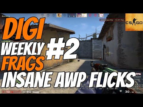 CSGO Weekly Digi Frag #2 | INSANE AWP FLICK 1V4 !?!?!?!