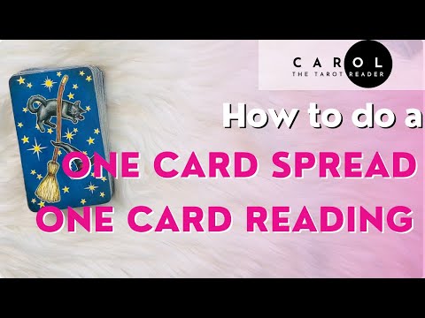 1 card Reading | How to read one card spread | One-card draw | for beginners