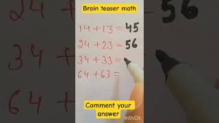 IQ test 😱# only for genius# math# ytshort