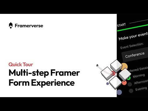 A quick tour of a multi-step form experience in Framer