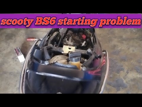 TVS scooty pep plus bs6 starting problem solve kese kare
