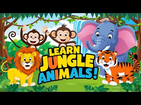 Learn Jungle Animals for Kids | Fun Animal Names and Sounds | Educational Video with Choco kidsLearn