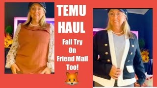 Wow Fall Temu Haul & Try On / #whatsinmycart #friendmail Speed Round #9 #temu #cozy #haul @temu