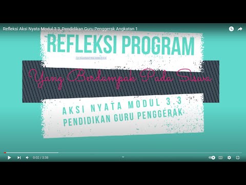 Refleksi Aksi Nyata Modul 3 3_Pendidikan Guru Penggerak Angkatan 1