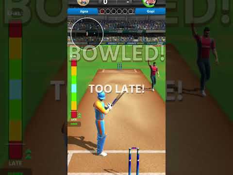 first ball and out 😁#gaming #cricket