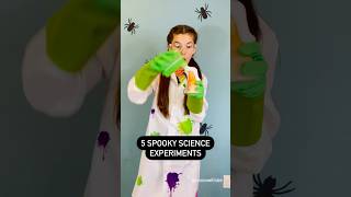 5 Spooky Science Experiments! Check out my YouTube page to see them all! 🎃💚👻🦇 #halloweenscience