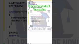Binary to Decimal Conversion. #programming #programmingtips #codingandprogramming #programminglife