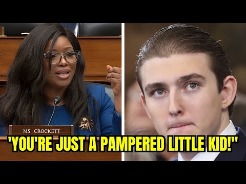 Barron Trump SNAPS at Jasmine Crockett — What She Said Next Made Him BEG for Mercy