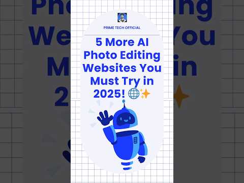 5 More AI Photo Editing Websites You Must Try in 2025! 🌐✨ #chatgpt #technologypredictions #education