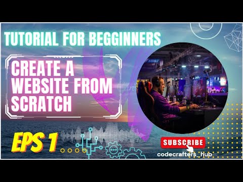CREATE A WEBSITE FROM SCRATCH step by step tutorial(HTML) :EP 1