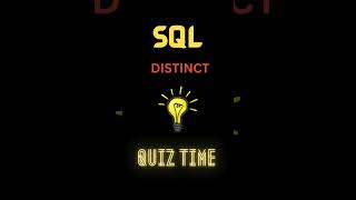 SQL to SELECT unique records  #learnsql #sqlquiz #sqlinterviewquestions