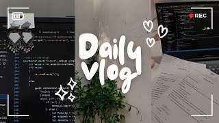 STUDY VLOG | internship days, leetcode prep & cozy weekend life🌿summer that feels like monsoon 🌧️
