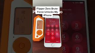 Brate forcing iphone with flipper hacks #hacking #iphoneunlock #hackdevice #flipper #howto
