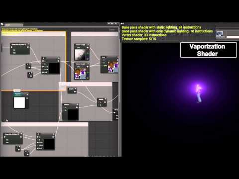 Laser Vaporization (UDK shader/particle effect)