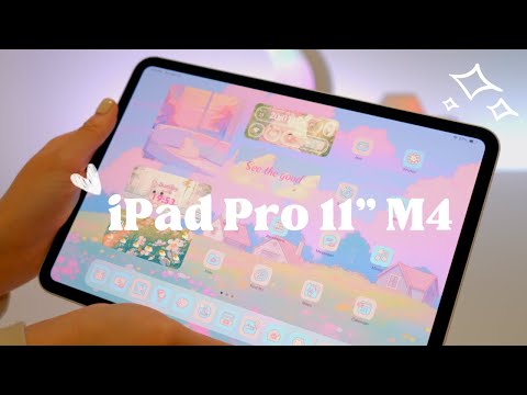 2024 iPad Pro 11” Silver Unboxing 🤍 iPad Accessories l 11인치 아이패드 프로 실버  언박싱 l Typecase, Stylushome