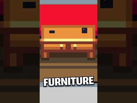 How to Pixel Art in 30s...or less! - Draw Furniture! #gamedev #pixelart #pixelarttutorial