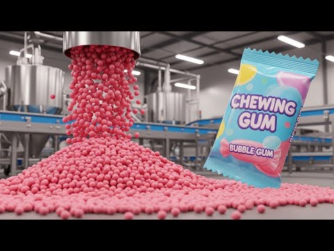 Inside a Color-Layered Chewing Gum Factory: How Perfect Flavor Stripes Are Engineered