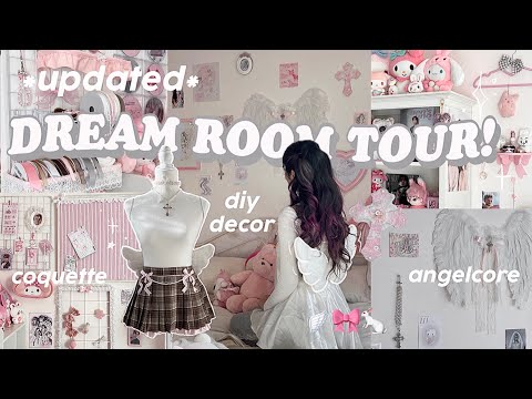 🩰 DREAM ROOM TOUR 🪽♱ aesthetic pinterest room makeover, angelcore + coquette ౨ৎ⋆