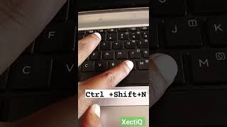 Create Folder 📂 Shortcut #shorts #shortcuts #computer #PCShortcuts