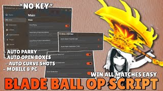 Blade Ball Script *NO KEY* | Auto Parry, Auto Farm Wins, Auto Open Boxes, Auto Clash...