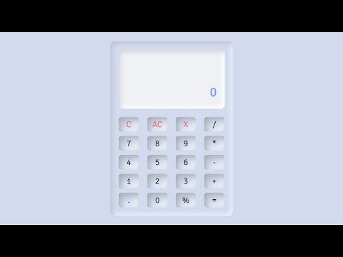 How to make Calculator With JavaScript | CSS Neumorphism Effects | Neumorphism