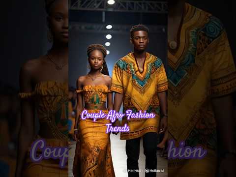 Vibrant & Stylish! Afro  #AfroFashion #FashionTrends #AfroStyle  #aifashion  #AfroGlam #afrocouples