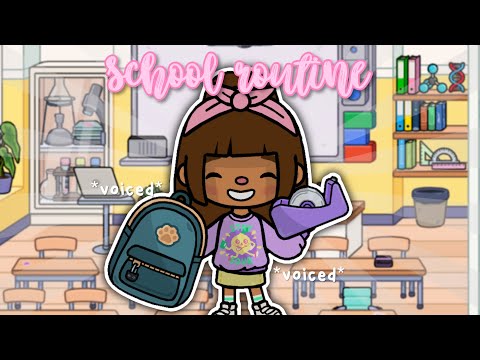 *IRL* school morning routine!!📚📓 || *voiced*🔊 || TOCA LIFE WORLD