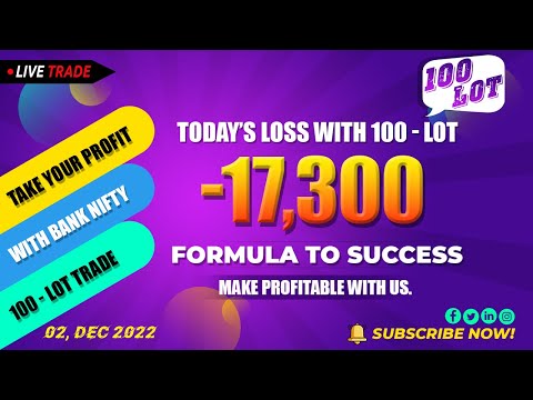 -17,300/- LOSS BOOKED (MARGIN USE 9,94,000/-) WITH 100 LOT 02-12-2022