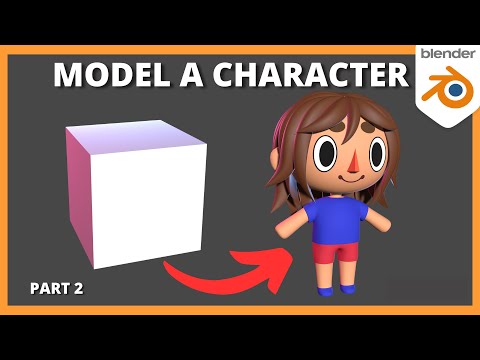 Blender Tutorial - 3D Character Modeling for Beginners (Part 2)